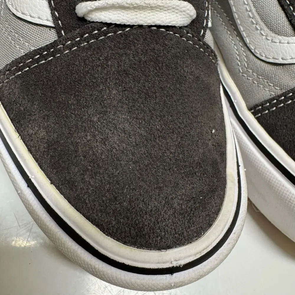 Vans Unisex Old Skool Shoes Sz 8 Womens 38.5 EU Gray Suede ComfyCush SK8‎ Tennis